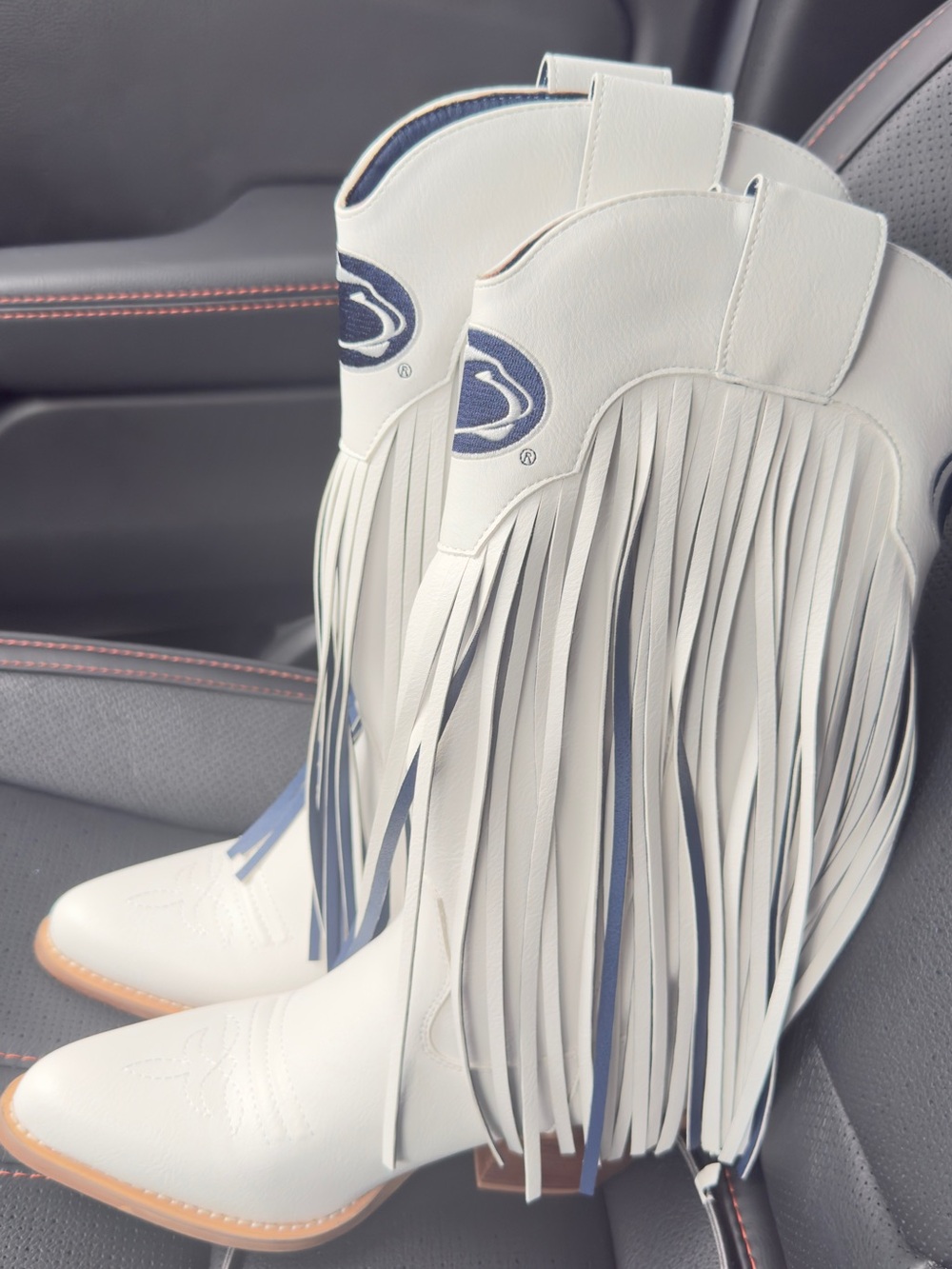 Vaccari Women's penn State University Fringe Cowgirl Boots Sz 7
